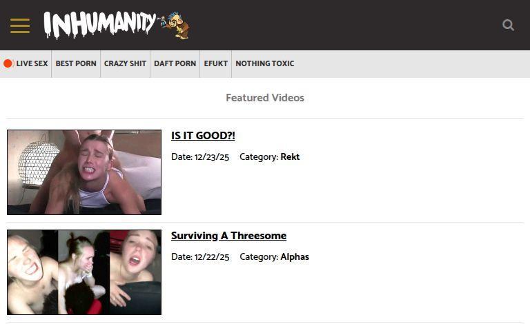 Inhumanity: Explore the Wildest, Most Unconventional Adult Site